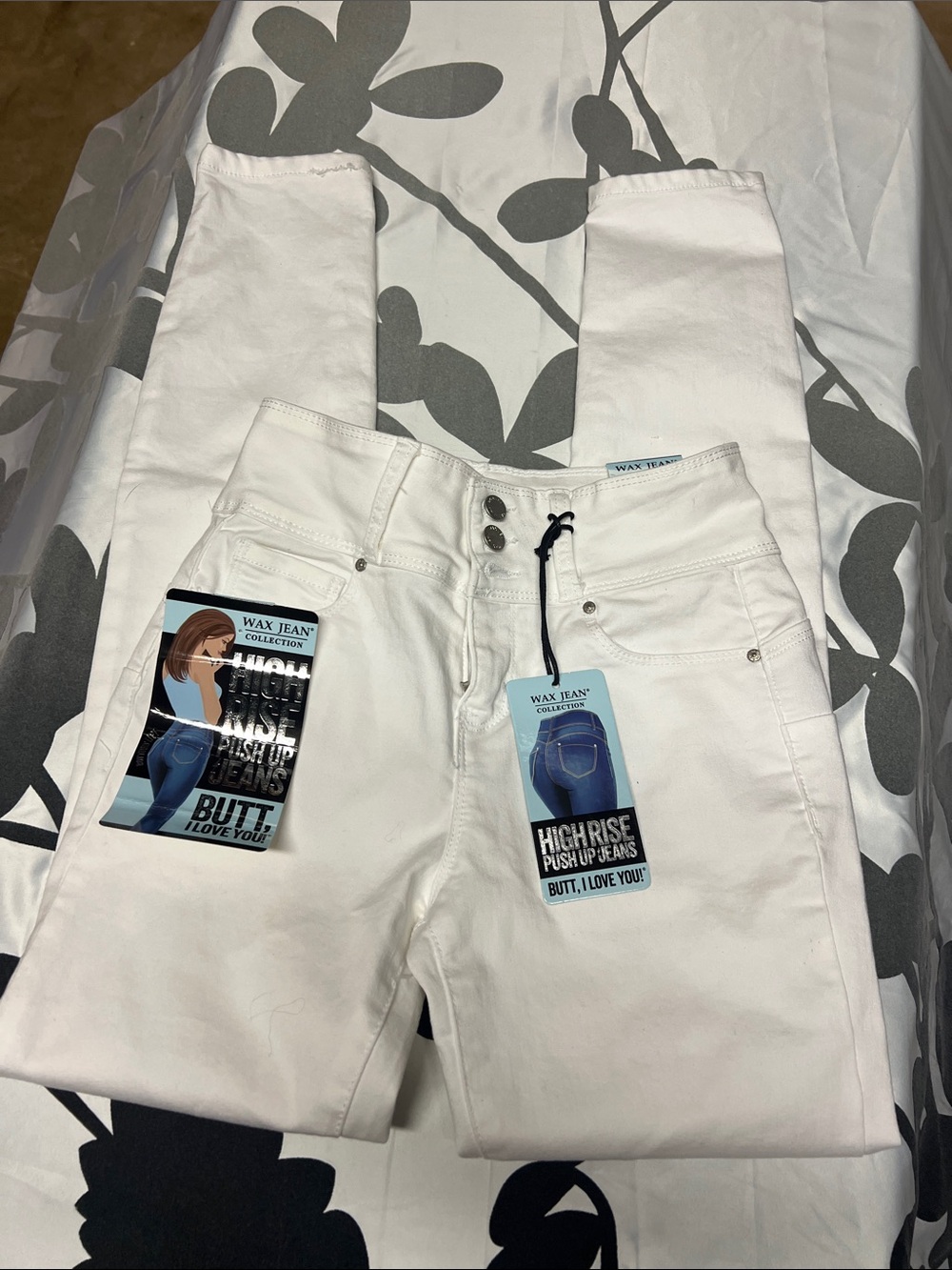 Wax Jean White High-Rise Skinny Jeans